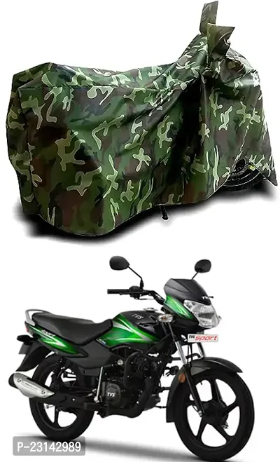 RONISH Dust Proof Two Wheeler Cover (Multicolor) For TVS Sport_a82