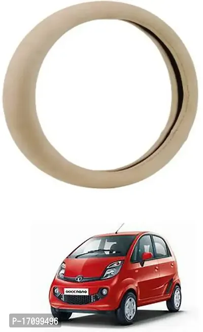 Car Stering Cover Round Beige For Nano Genx-thumb0