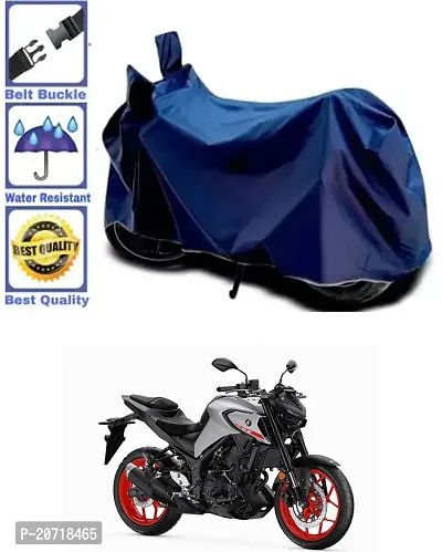 RONISH Waterproof Bike Cover/Two Wheeler Cover/Motorcycle Cover (Navy Blue) For Yamaha MT 03