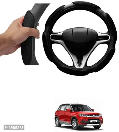 Car Better Grip Black Steering Wheel Cover (Slip-in) For Maruti Suzuki Vitara Brezza