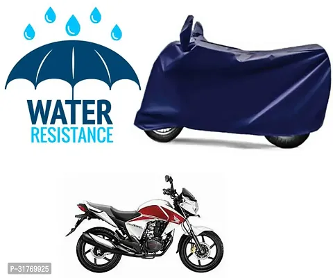 Splendid Waterproof Polyester Two Wheeler Cover Suitable For Honda CB Twister Bikes