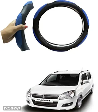 RONISH Car Steeing Cover/Black,Blue Steering Cover For Maruti Suzuki WagonR