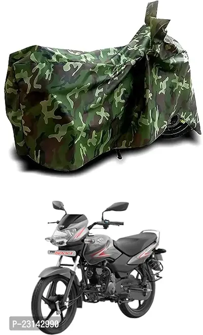 RONISH Dust Proof Two Wheeler Cover (Multicolor) For TVS Sport_a83