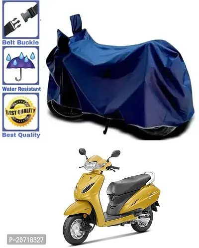 RONISH Waterproof Bike Cover/Two Wheeler Cover/Motorcycle Cover (Navy Blue) For Honda Activa 5G