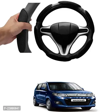 Car Better Grip Black Steering Wheel Cover (Slip-in) For Maruti Suzuki WagonR Electric Vehicle