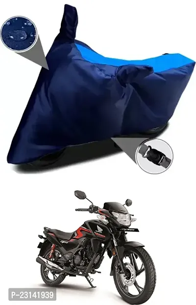 RONISH Waterproof Two Wheeler Cover (Black,Blue) For Honda SP 125_t73