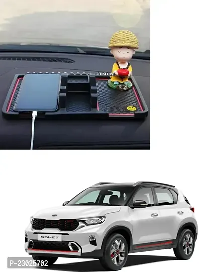 Car Dashboard Pad Mat/Car Mat/Car Cell Phone Holder Mat For Kia Sonet-thumb0