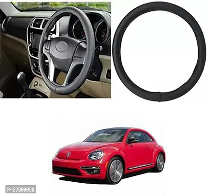 Designer Car Steering Cover Round Black For Volkswagen Beetle