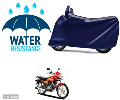 Splendid Waterproof Polyester Two Wheeler Cover Suitable For Hero CD deluxe Bikes