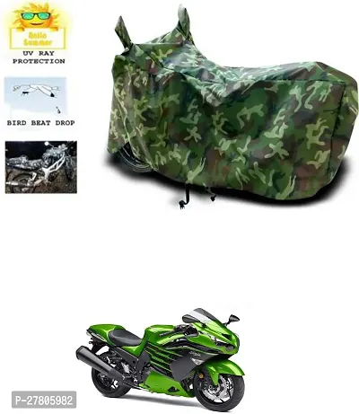 Designer Bike Body Cover Jungle Green For Kawasaki Ninja Zx 14R