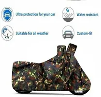 Protective Polyester Bike Body Covers- Mahindra Platina 100 DTS-i-thumb4
