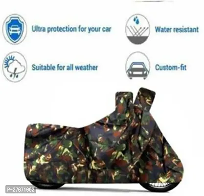 Protective Polyester Bike Body Covers- Mahindra Platina 100 DTS-i-thumb5