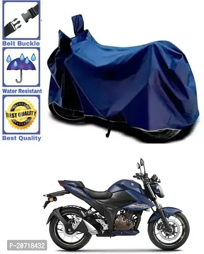 RONISH Waterproof Bike Cover/Two Wheeler Cover/Motorcycle Cover (Navy Blue) For Suzuki Gixxer 250