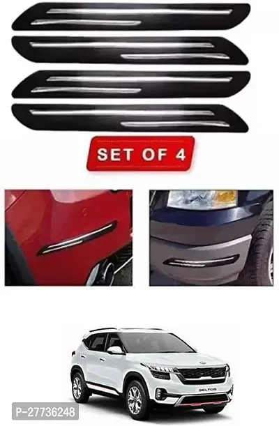 Protective Silicone Car Bumper Protector Guard For Kia SELTOS-Pack Of 4