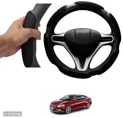 Car Steering Cover Black 6G Skidproof For Fiat Viaggio-thumb0