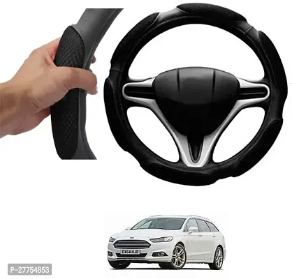 Car Steering Cover Black 6G Skidproof For Ford Estate