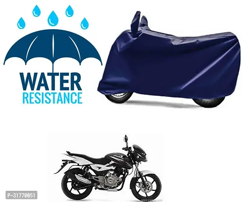 Splendid Waterproof Polyester Two Wheeler Cover Suitable For Bajaj Pulsar 150 DTS-i Bikes-thumb0