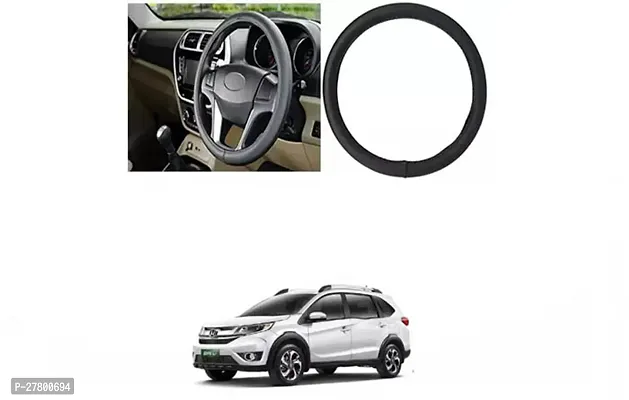 Designer Car Steering Cover Round Black For Honda Br-V