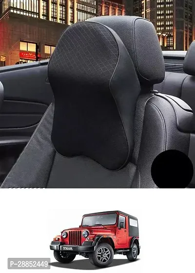 Stylish Car Ergonomic Neck Pillow Memory Foam Neck Support for Neck, Back Pain Relief Neck Rest Support Cushion For Mahindra Thar-thumb0