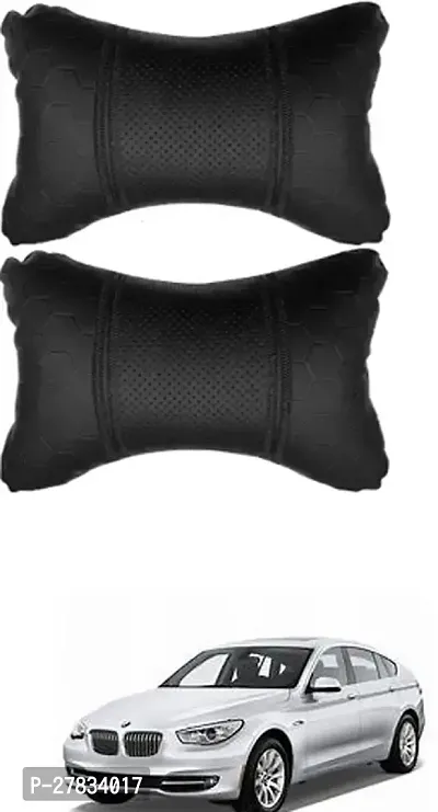 Comfortable Car Neckrest Pillow Black Football Design For Bmw 5 Series