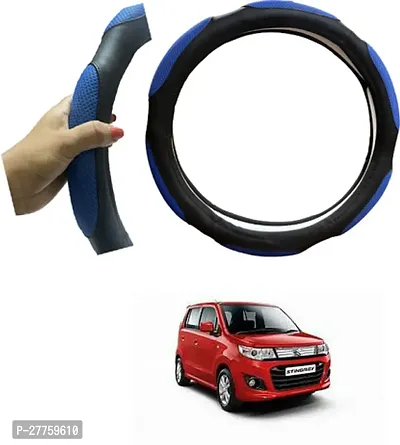 Car Steering Cover Blue 6G Heat Resistant For Maruti Suzuki Wagonr Stingray-thumb0