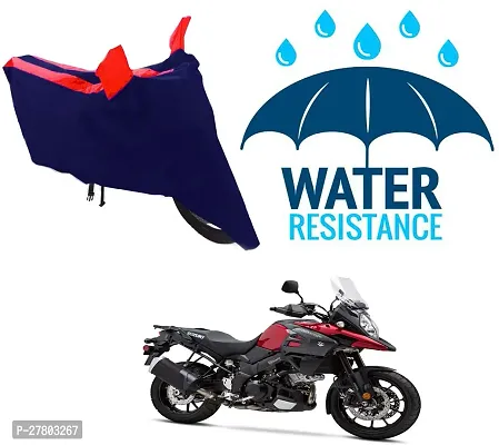 Designer Bike Body Cover Red And Blue For Suzuki V Strom 1000