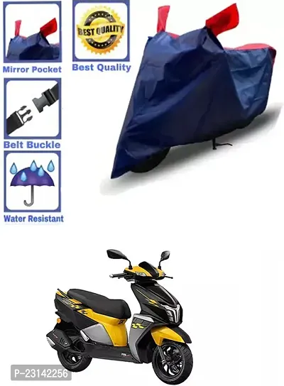 RONISH Waterproof Two Wheeler Cover (Black,Red) For TVS Ntorq 125_k44