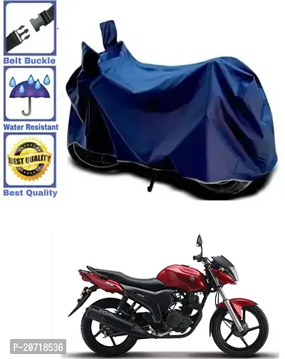 RONISH Waterproof Bike Cover/Two Wheeler Cover/Motorcycle Cover (Navy Blue) For Yamaha SZ-S-thumb0