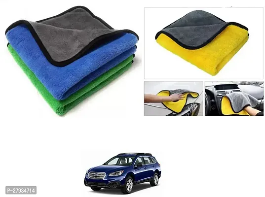 Car Cleaning Microfiber Cloth Pack Of 2 Multicolor For Sabaru Outback