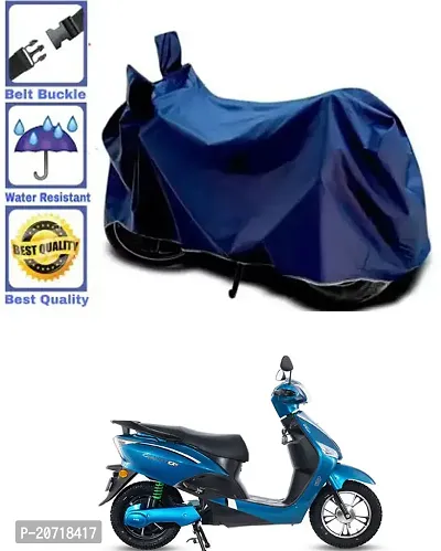 RONISH Waterproof Bike Cover/Two Wheeler Cover/Motorcycle Cover (Navy Blue) For Hero Electric Optima