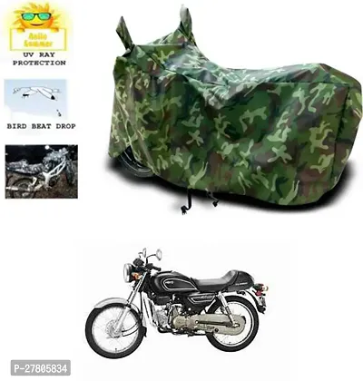 Designer Bike Body Cover Jungle Green For Hero Splendor Pro Classic-thumb0