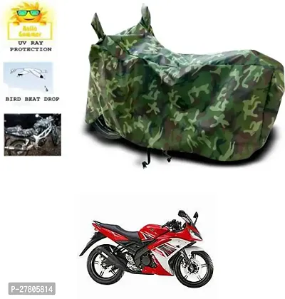 Designer Bike Body Cover Jungle Green For Yamaha R15 S-thumb0