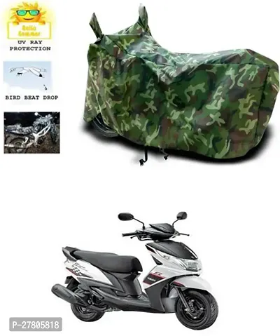 Designer Bike Body Cover Jungle Green For Yamaha Ray