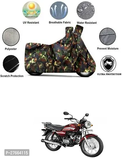 Stylish Multicoloured Polyester Hero HF Dawn Bike Cover