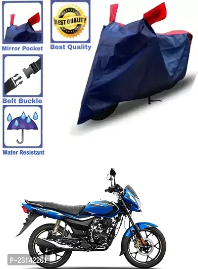 RONISH Waterproof Two Wheeler Cover (Black,Red) For Bajaj Platina 110_k49-thumb0