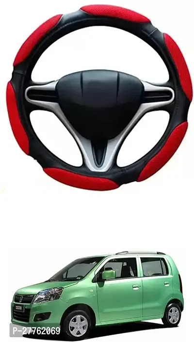 Car Steering Cover Red Black 6G Better Grip For Maruti Suzuki Wagon R MPV