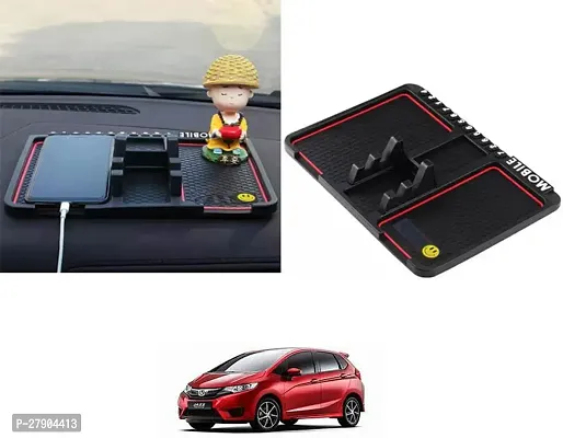 Car Dashboard Anti Slip Skid PVC Pad Mat with Mobile Phone Holder For Honda Jazz