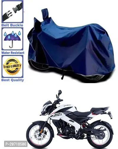 RONISH Waterproof Bike Cover/Two Wheeler Cover/Motorcycle Cover (Navy Blue) For Bajaj Pulsar NS 160-thumb0