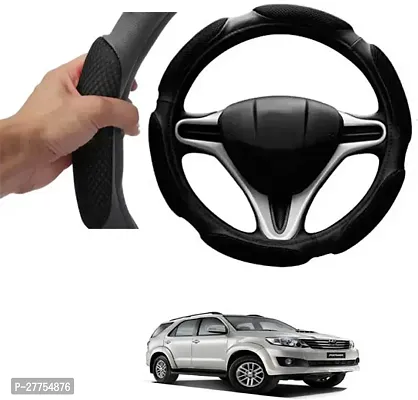 Car Steering Cover Black 6G Skidproof For Toyota Fortuner Old