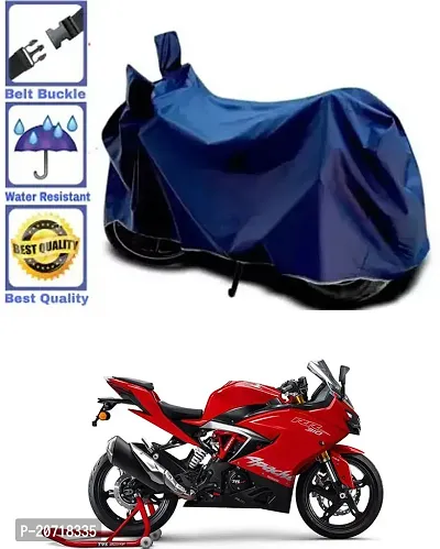 RONISH Waterproof Bike Cover/Two Wheeler Cover/Motorcycle Cover (Navy Blue) For TVS Apache RR 310