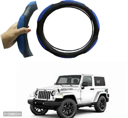 RONISH Car Steeing Cover/Black,Blue Steering Cover For Jeep Wrangler