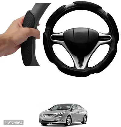 Car Steering Cover Black 6G Skidproof For Hyundai Sonata Fluidic