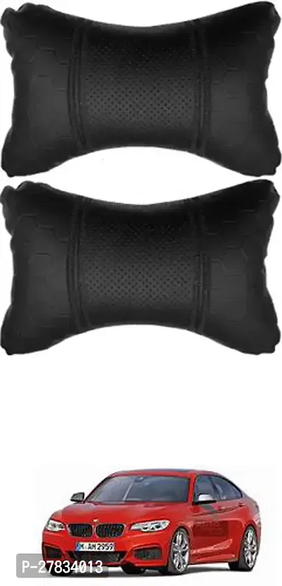 Comfortable Car Neckrest Pillow Black Football Design For Bmw 2 Series