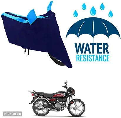 Classic Bike Body Cover Blue For Hero MotoCorp Splendor Plus-thumb0