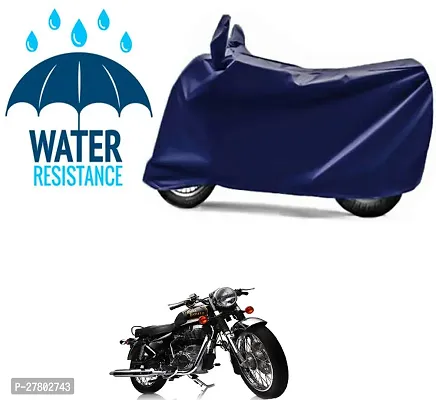 Designer Bike Body Cover Navy Blue For Royal Enfield Electra Delux