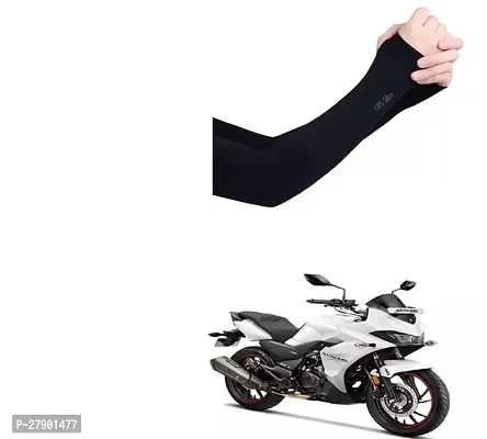 Stylish Breathable and Stretchable Arm Sleeve With Thumb Hole For Hero MotoCorp Xtreme 200S