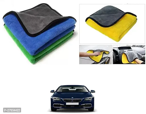 Car Cleaning Microfiber Cloth Pack Of 2 Multicolor For BMW 640D-thumb0