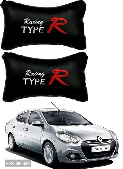 RONISH Black Type R Design Car Neckrest Cushion/Pillow/Headrest For Renault Scala