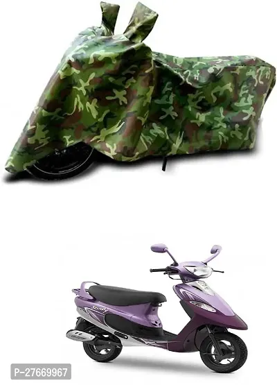 Water Resistant Polyester Bike Cover For Universal For Bike Scooty Pep+-thumb0