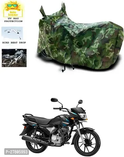 Designer Bike Body Cover Jungle Green For Yamaha Saluto Rx-thumb0